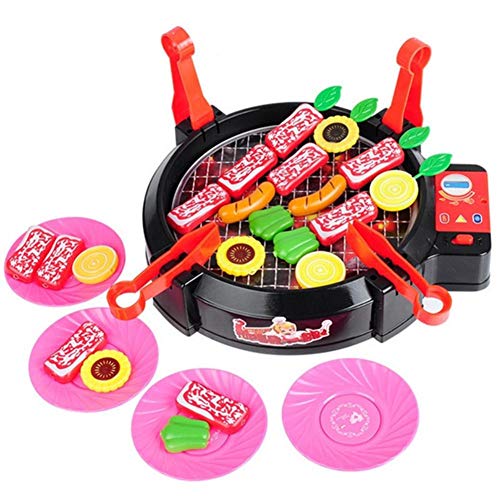 Preisvergleich Produktbild LLDHWX Kinderspielhaus Spielzeug Simulation Elektrogrill Spielzeug Küchengeräte Haushaltsgeräte Eltern-Kind Interaktives Spielzeugset