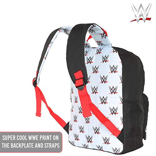 Sac--Dos-Garon-WWE-Catch-Wrestling-Sac-Scolaire-pour-Enfants-Sacs-Dcole-en-Toile-Sac-De-Voyage-Noir-Accessoires-100-Officiel-World-Wrestling-Entertainment