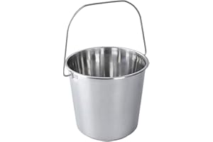 ORION GROUP Secchio da cucina in acciaio inox, 12 l, per il cibo