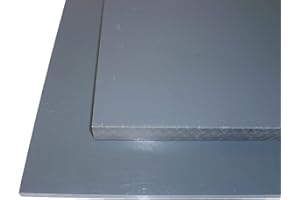 B&T Metall Plaques en PVC rigide gris de 6,0 mm d'épaisseur à la découpe - Dimensions : 200 x 250 mm