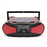 4. LED-Taschenlampe und qualitativ hochwertiger Sound, haben das Radio eine helle LED-Taschenlampe und integrierte Dual-Lautsprecher, kann das Licht als Outdoor-Lichtwerkzeug und hochwertigen Subwoofer-Effekt verwendet werden, sehr bequem und angenehm, so dass Freizeit und Unterhaltung aufregender..