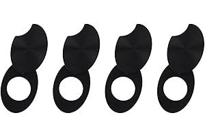 Fukaisu 4pz Copri Lenti LED Flip-to-Open per Meta Occhiali Intelligenti, Protezione per Lenti Riutilizzabile Compatibile con Skyler Headliner (Nero)