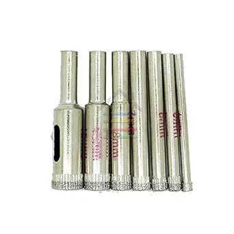 Generic 7pc Marble Granite Tile Glass Hole Saw Drill Set Diamond Core Drill Bit Drilling Cutting Diameter 4 5 6 7 8 10 12mm