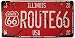 Produktbild eureya USA Route66 Nummernschild Blechschild Vintage Metall Schild Poster Bar Pub Home Wand-Decor 15,2 x 30,5 cm