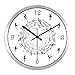 Produktbild Personalisierte Uhren Stilvolle und Kreative Wanduhr Yoga Fitness Zimmer in gedämpften Moderne Quarzuhr Tanz Unterricht Uhr eingerichtet, 10 Zoll, CH 329 Schwarz-Silber Kabel Box