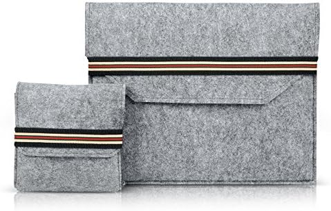 Laptop Sleeve 13.3 Inch Felt Envelope Cover Ultrabook Carrying Case with Mouse Pouch for French Touch Apple 13" MacBook Air / 13" MacBook Pro / 13" MacBook Pro and More