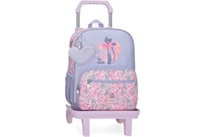 Enso So Pretty Plecak szkolny z wózkiem Wielobarwny 30x38x12 cm Poliester, Biały, 30x38x12 cms, plecak szkolny na kółkach