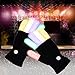 Produktbild iBaste leuchtende Handschuhe, LED Blinkende Bunte Finger Gloves, Coole Spielzeuge Handschuhe mit LED, lustige Handschuhe als Geschenke zu Weihnachten Geburtstag und Karneval für Kinder Mädchen Junge,