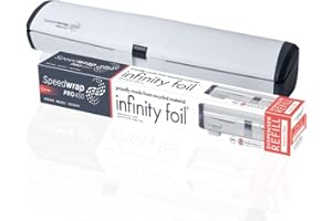 PROWRAP | Speedwrap Pro 450 | High Quality Dispenser with Cutter Including Cling Film, Foil or Parchment Kit for Kitchen | Includes 1 Roll | Environment-Friendly Food Wrap Solution