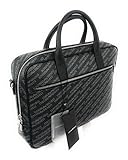  Emporio Armani - Bolso de asas de cuero sintético para hombre Negro Negro 39X28,5X8