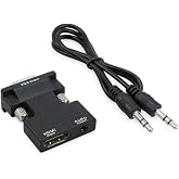 4499 Ses Destekli Hdmi To Vga Monit&ouml;r &Ccedil;evirici D&ouml;n&uuml;şt&uuml;r&uuml;c&uuml; Adapt&ouml;r