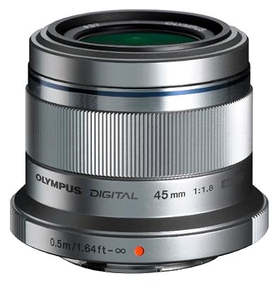 Olympus Objectif Zuiko Digital 45 mm 1.8 - Argent