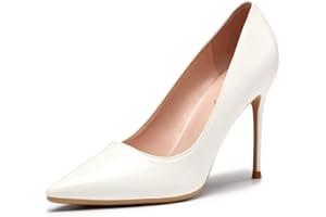 Zhabtuc Scarpe Décolleté Donna Tacco a Spillo 10CM Sexy a Punta Alto Tacco Vestito alla Moda Stiletto