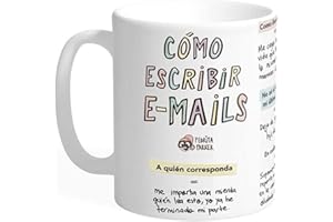 Pedrita Parker Taza desayuno - Como escribir un e-mail - Taza cerámica de 33cl