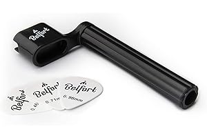 BELFORT Enrollador de Cuerdas para Guitarra con 3 Púas + Libro Electrónico | Herramienta para Cambio Rápido de Cuerdas | Compatible con Guitarra Acústica, Clásica y Eléctrica | Color Negro