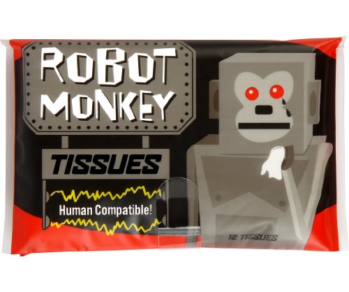 Preisvergleich Produktbild Retro-Taschentücher "Robo Affe"