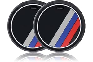 NOSXXUS 2 pezzi linea Auto Accessori interni Anti-Slip Sottobicchieri per 1 3 5 7 Serie F30 F35 320li 316i X1 X3 X4 X5 X6 (diametro 66 mm)