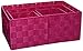 Produktbild Douceur d 'Intérieur 6 gmb341fu Glitter Home Aufbewahrungskorb, Fuchsia 11 x 17 x 14 cm