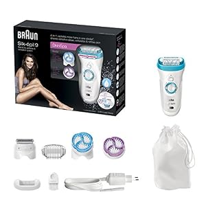 Silk Epil 9-961e Skin Spa Women's Wet and Dry Cordless Epilator with 6 Extras - Image 7