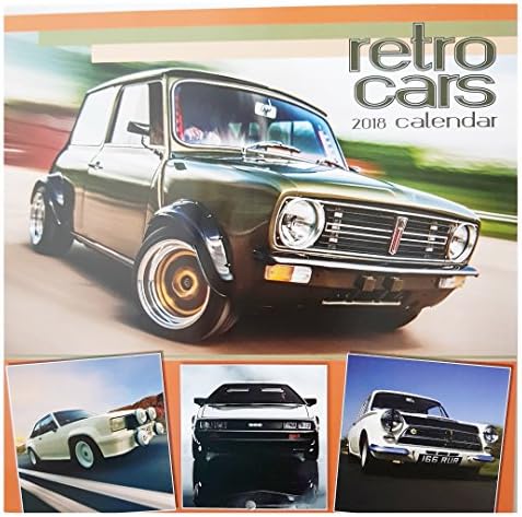 2018 Cassic Retro Cars Square Wall Calendar 16 Month Home Office Autos Antique Motors Christmas Birthday Gift Garage (Retro Cars)