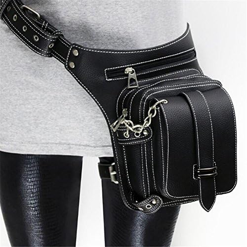 Retro Rock Waist Bag Vintage Gothic Punk Leg Pack Womens Steampunk Punk