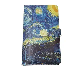 Pattern Printed Photo Album 3 Inch 96 Pockets Mini Picture Compatible with Fujifilm Instax Polaroid Mini 11/8/9/7s/25/70/90 Instant Camera Name Card Holder (The Starry Night)