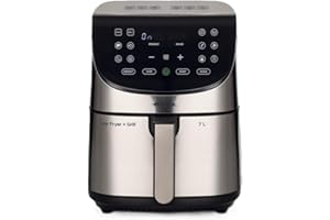 Ariete 4628 Friggitrice ad aria 7L, 1800 W, Capacità 7L, Capacità di cottura 2,8kg, 12 programmi preimpostati, Funzione Max Crisp, Temperatura fino a 200°, Cestello antiaderente con griglia, Metal