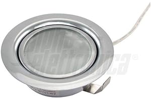 ALPHA ELETTRONICA SUPPORTO INCASSO LUCIDO PER LAMPADA LED - METALLICO - G4 PER LAMPADE LED E ALOGENE