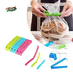 Stewit 18 Pcs - 3 Different Size Plastic Food Snack Bag Pouch Clip Sealer Large, Medium, Small Plastic Snack Seal Sealing Bag Clips Vacuum Sealer (Set of 18, Multi-Color) (Multicolor) (ST-18PC)