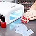 Elite99 50/100pcs Cleaning Cotton Pads Nail Prep & Gel Cleanser Wipes Clean Nail Surface Sticky Residue Remover Gel Shine UV/LED (50pcs)