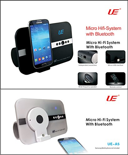 10 Watt Micro Hi-Fi System für Samsung S4 S5 S3 S2 S6 A3 A5 Alpha K zoom POCKET 2 Trend Lite Young 2 DUOS TAB 3 SIII mini Note 4 Core J5 .. für Musik Video Bilder mit Micro USB & Bluetooth Soundsystem Lautsprecher Sound Tube Fernbedienung – weiß white weiss - 6
