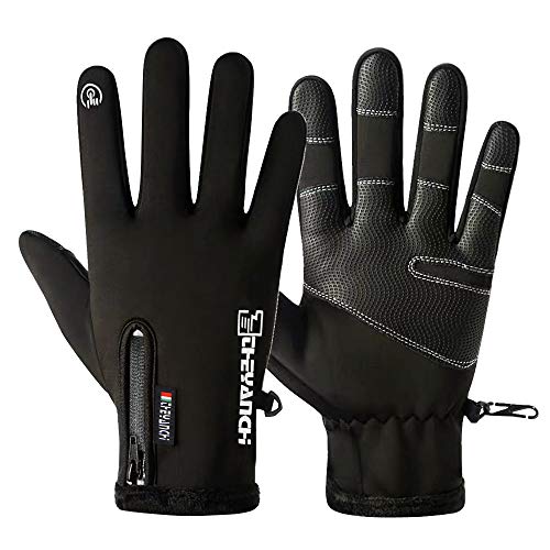Nuobk Gants de Ski,Écran Tactile Gants, Hiver Chaud Gants, Gants d'hiver Coupe-Vent pour Homme et Femme pour Ski, Randonnée,Chasse,l'escalade, Camping, Cyclisme