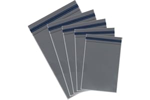 SHABBA DABBA DOO 50 Pack of Assorted Grey Parcel Bags - Self-Sealing Polythene Mailing Bags - Environmentally Friendly, Fully Recyclable - Durable Packaging for Shipping and Postal Needs