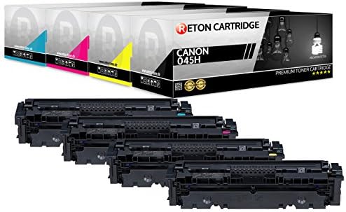 4 Original Reton Toner/25% More Coverage/Compatible With Canon 045 H, for Canon LBP61 3CDW, LBP611CN MF635CX – MF63 3CDW, MF631CN, Black, 3 Cyan, 3 Magenta, 3 Yellow