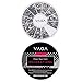 Premium Quality Wheel of 1200 Nail Art Decorations With Silver Gems / Rhinestones / Crystals In Different Shapes By VAGA