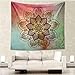 Produktbild SKAISK Tapisserie Hippie Tagesdecke Boho Mandala Polyester 150 * 130cm Bettvorhang Lotus Needlepoint