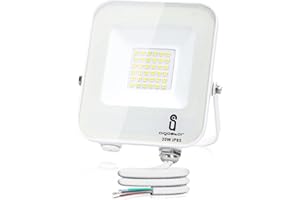 Aigostar Foco LED de Exterior 20W 1800lm Foco Proyector Led, IP65 Impermeable Luz de Seguridad, Blanco frío 6500K Foco LED Para Jardines, Patios, Garajes, Parques, etc.