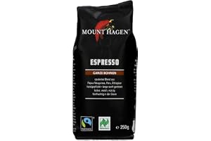Mount Hagen Bio FT Naturland Espresso, 250 g hel böna
