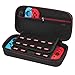 Produktbild Tasche für Nintendo Switch - Younik Verbesserte Version Harte Reise Hülle Case mit größerem Speicherplatz für 19 Spiele, offizieller Wechselstromadapter und anderes Nintendo Switch Zubehör(Schwarz)