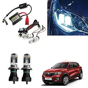 Auto Pearl Hid Light Kit Bulbs H4 6000K High Intensity Discharge Kit Xenon Light For Renault Kwid (Set of 2)