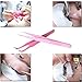 2 PCS Stainless Steel Ingrown Hair Eyebrow Shaping Eyelashes Extension Straight and Curved Tip Tweezers Set Pink