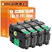 Produktbild Gorilla-Ink 4x Beschriftungsband kompatibel für Brother P-Touch TZ-741 TZe-741 D 450VP D 600VP E 300VP E 500VP E 550W VP H 300 H 300LI H 500 H 500LI P 700 P 750TDI P 750 W PT-P 900NW PT-P 900W RL 700S