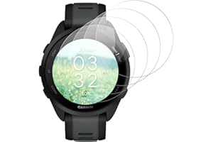 Beukei Panzer Schutz Glas für Garmin Forerunner 165, 4 Stück Displayschutz[Anti-Kratzen][Fingerabdruck kompatibel][9H Härte] Schutzfolie