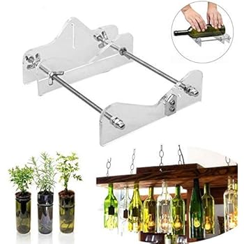 Mrisata Weinflaschenschneider Set - Glasflaschen Schneider Für Runde & Quadratische Flaschen