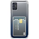 Samsung Galaxy M31S ile Uyumlu Kapak Kamera Korumalı Kartlıklı Darbe Emici Şeffaf Silikon Kılıf