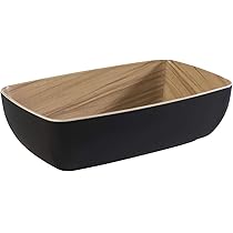 APS 84555 GN 1/9 schaal FRIDA, 17,6 x 10,8 cm, hoogte 5,5 cm, melamine, wit/ houtlook