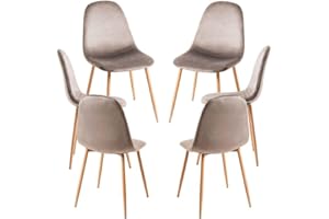 Regalos Miguel - Packs Sillas Comedor - Pack 6 Sillas Teok Terciopelo - Gris