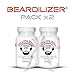 Beardilizer® - #1 Facial Hair and Beard Growth Complex for Men (2 Pack) - 180 Capsules Powerful Nutrients Blend