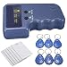 Produktbild SparY 1 X RFID Id-Karte Kopierer/Lesegerät/Schreiber Beschreibbare Schlüsselschilder Schlüsselanhänger Set Duplikator - Blau, 6* Cards+Keychains