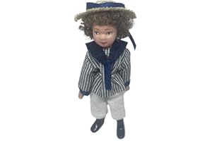 MELODY JANE DOLLS HOUSES Casa de Muñecas Victoriana Niño En Marinero Suit Y Sombrero Porcelana 1:12 Escala Gente